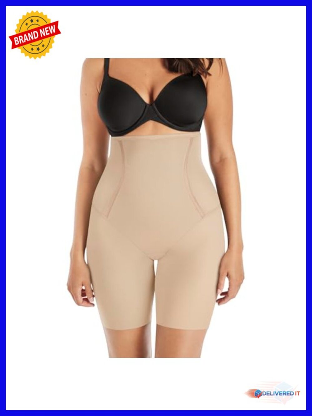 Firm Control Thigh Slimmer Tummy Control Shapewear High-Waist